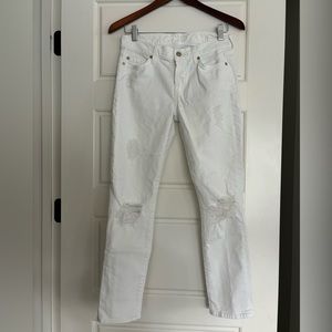 7 For All Mankind white jeans